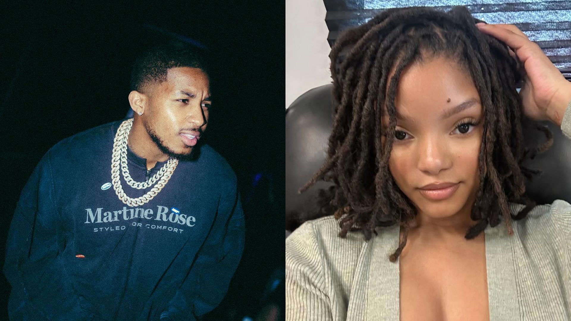 Halle Bailey is seeking full custody of her son Halo in her ongoing court case with DDG (Image via ddg and hallebailey/Instagram)